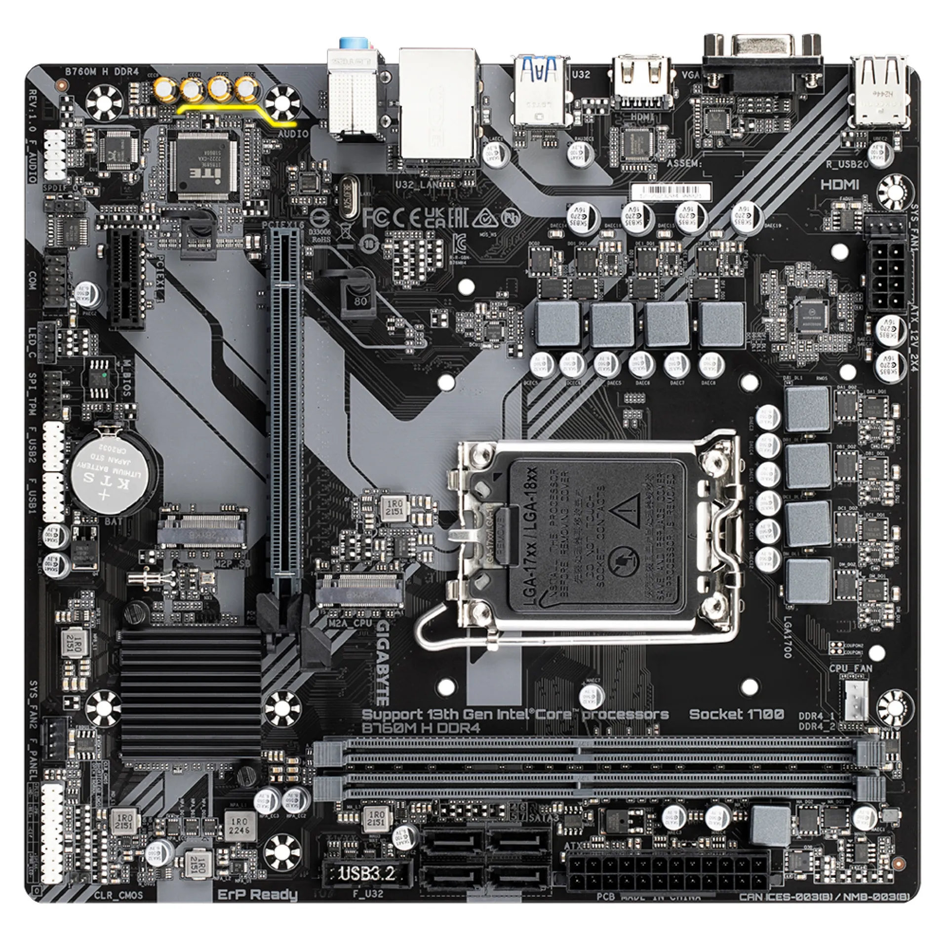 B760M H DDR4 Gigabyte